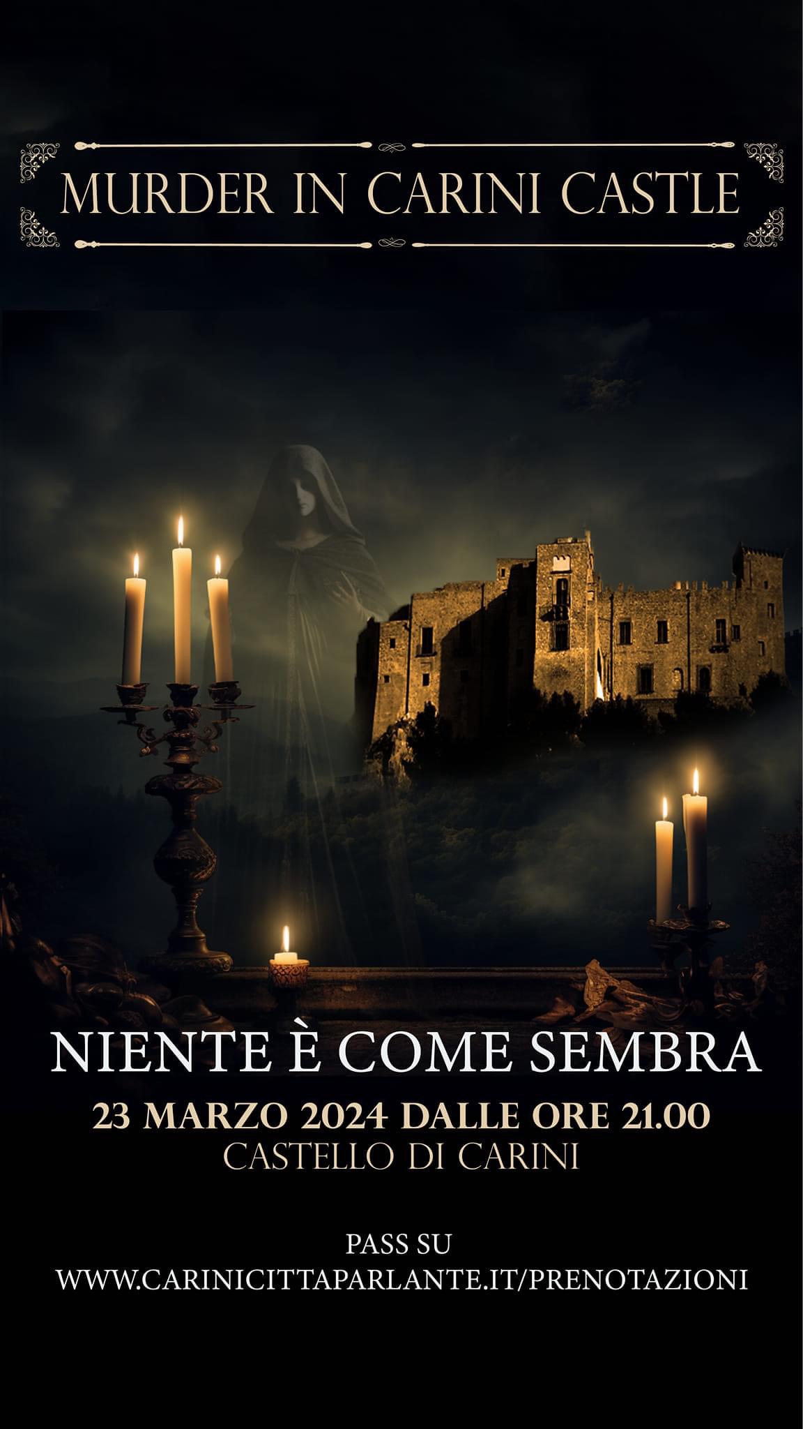 "Murder in Carini Castle": torna l'evento che ha stregato il pubblico