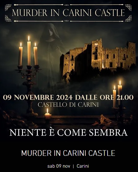 Al castello torna "Murder in Carini Castle"