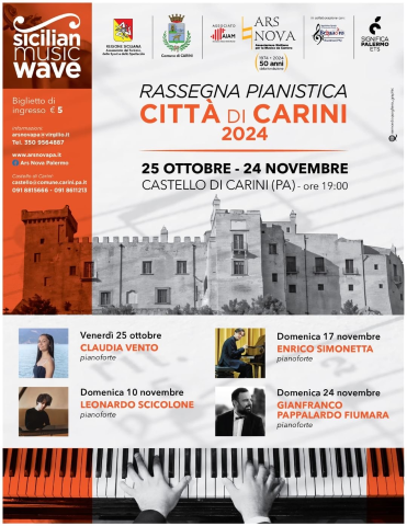 Quarto appuntamento con la rassegna pianistica al Castello di Carini