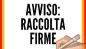  Avviso Raccolta firme  progetto di legge di iniziativa popolare "Eliminazione di 500 miliardi di sprechi e malapolitica"