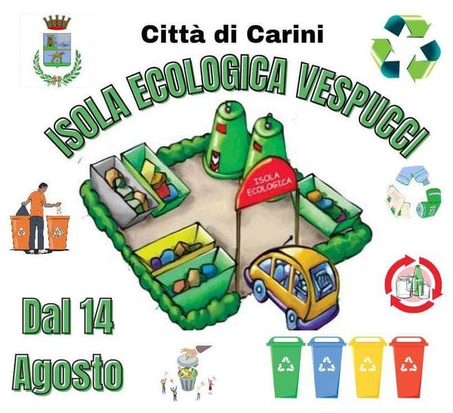 Dal  14  agosto apre l'Isola Ecologica Vespucci