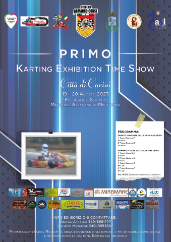 Al Pasqualino stadium il primo karting exhibition time show
