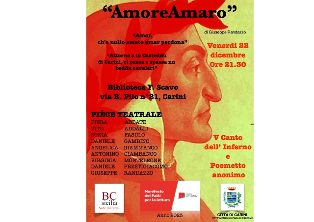 “AmoreAmaro”: pièce teatrale in biblioteca